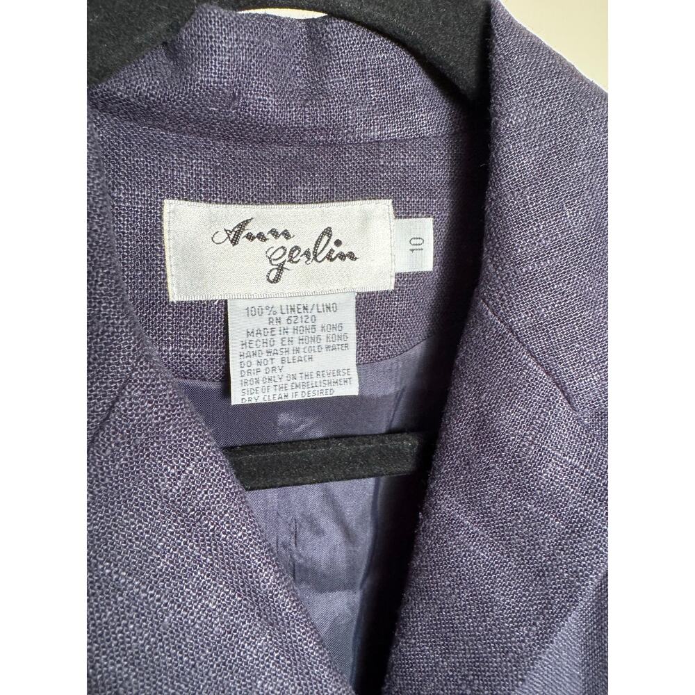 Ann Gerlin 100% Linen Blazer